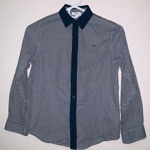 BOSS Boys Nay Blue Long Sleeve Polo Shirt